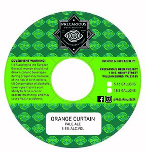 Precarious Beer Project Orange Curtain