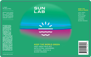 Sun Lab Keep The World Green April 2022