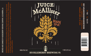 Huckleberry Brewing Co Juice Mcallister Hazy IPA