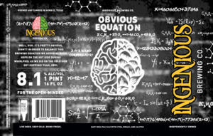 Ingenious Brewing Co. Obvious Equation