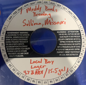 Muddy Banks Brewing Local Boy Lager