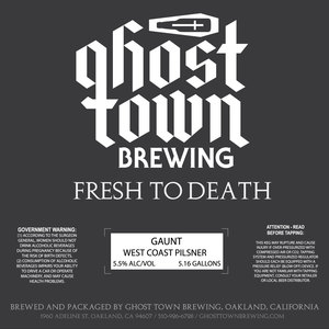 Ghost Town Brewing Gaunt