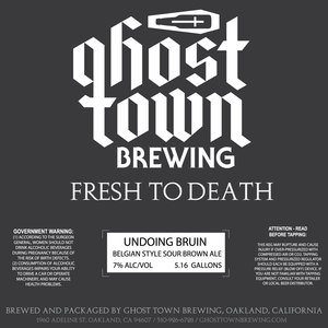 Ghost Town Brewing Undoing Bruin