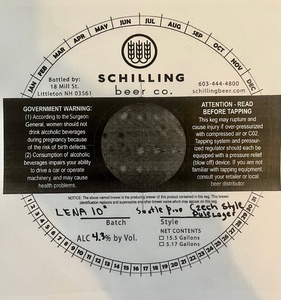 Schilling Beer Co. Lena 10