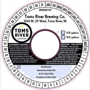 Toms River Brewing Co. Kashmere