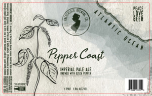 Hackensack Brewing Co. Pepper Coast Imperial Pale Ale April 2022