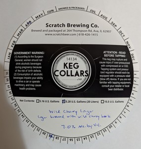 Scratch Brewing Co. Wild Cherry Lager