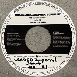Leaded Imperial Stout April 2022