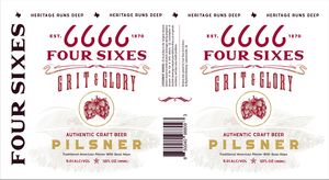 Four Sixes Grit & Glory Pilsner