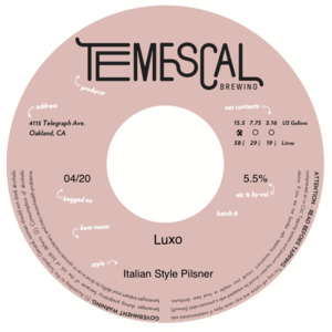 Temescal Brewing Luxo