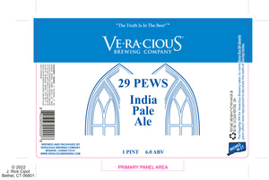 Veracious Brewing Company 29 Pews India Pale Ale