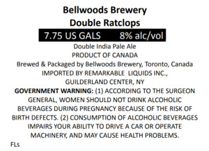 Bellwoods Brewery Double Ratclops