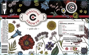 Chapman Crafted Beer Personal Growth April 2022