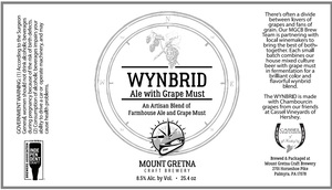 Mount Gretna Craft Brewery Wynbrid Ale With Grape Must