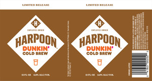 Harpoon Dunkin' Cold Brew April 2022