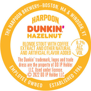 Harpoon Dunkin' Hazelnut