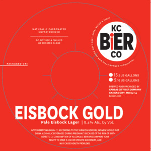 Kansas City Bier Company Eisbock Gold