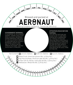 Aeronaut Hefeweizen April 2022