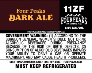 Four Peaks Brewing Company Four Peaks Dark Ale April 2022