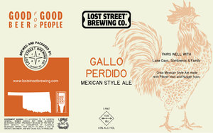 Gallo Perdido Mexican Style Ale May 2022