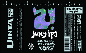 Uinta Brewing Co. Juicy IPA April 2022