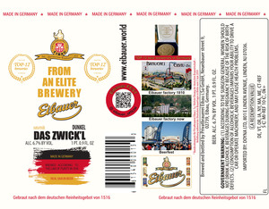 From An Elite Brewery Eibauer Dunkel Das Zwick'l 