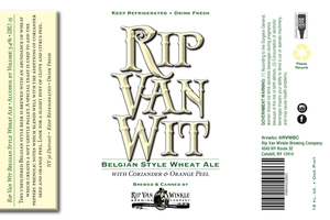 Rip Van Wit Belgian Style Wheat Ale 