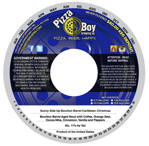 Pizza Boy Brewing Co. Sunny Side Up Bourbon Barrel Caribbean Christmas