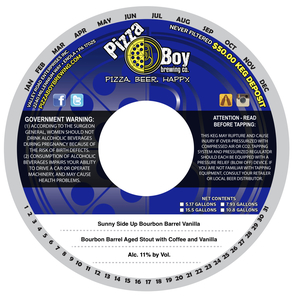 Pizza Boy Brewing Co. Sunny Side Up Bourbon Barrel Vanilla