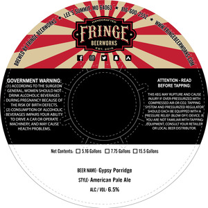 Fringe Beerworks Gypsy Porridge