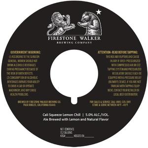 Firestone Walker Brewing Company Cali Squeeze Lemon Chill