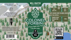 Well Crafted Beer Company Colonel Forbin May 2022