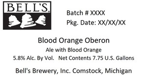 Bell's Blood Orange Oberon May 2022