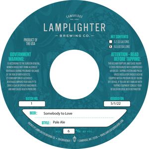 Lamplighter Brewing Co. Somebody To Love