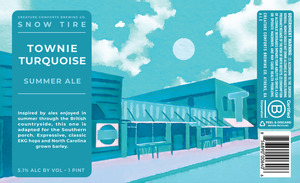 Creature Comforts Brewing Co. Townie Turquoise May 2022