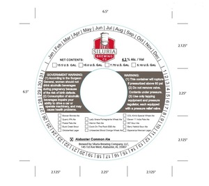 Siluria Brewing Alabaster Common Ale May 2022