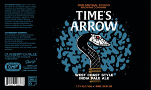 Time's Arrow West Coast Style India Pale Ale May 2022