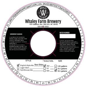 Whaley Farm Brewery Best Bitter