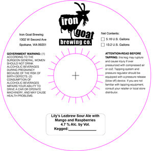 Lily's Lezbrew Sour Ale With Mango And Raspberrys May 2022