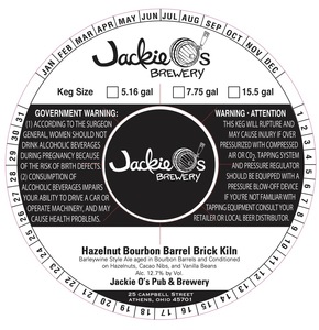 Jackie O's Hazelnut Bourbon Barrel Brick Kiln