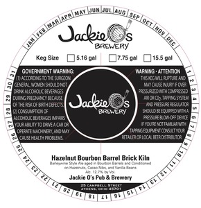 Jackie O's Hazelnut Bourbon Barrel Brick Kiln