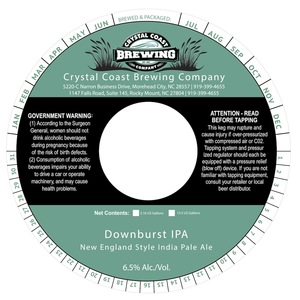 Crystal Coast Brewing Company Downburst IPA