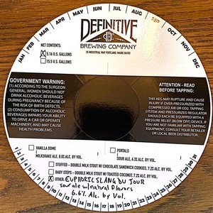 Definitive Brewing Company Euphoric Slang Du Jour