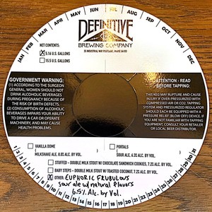 Definitive Brewing Company Euphoric Frubulous May 2022