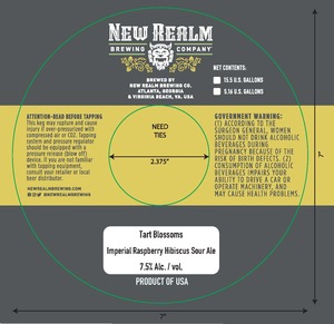 New Realm Brewing Co. Tart Blossoms May 2022