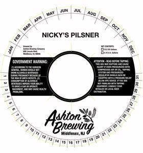 Ashton Brewing Nicky's Pilsner May 2022