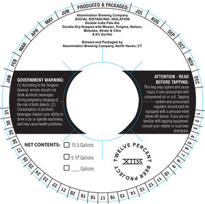 Abomination Brewing Company Social Distancing: Isolation