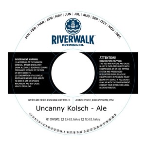 Riverwalk Brewing Co. Uncanny Kolsch