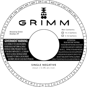 Grimm Single Negative May 2022