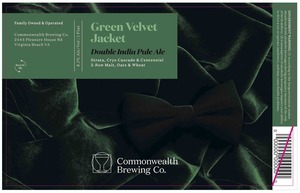 Commonwealth Brewing Co Green Velvet Jacket
